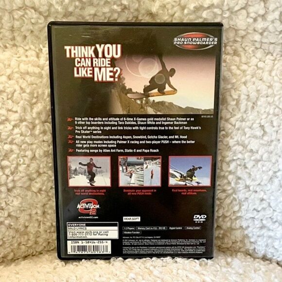 PS2 Shaun Palmer's Pro Snowboarder Playstation 2 Video Game - Picture 2 of 3